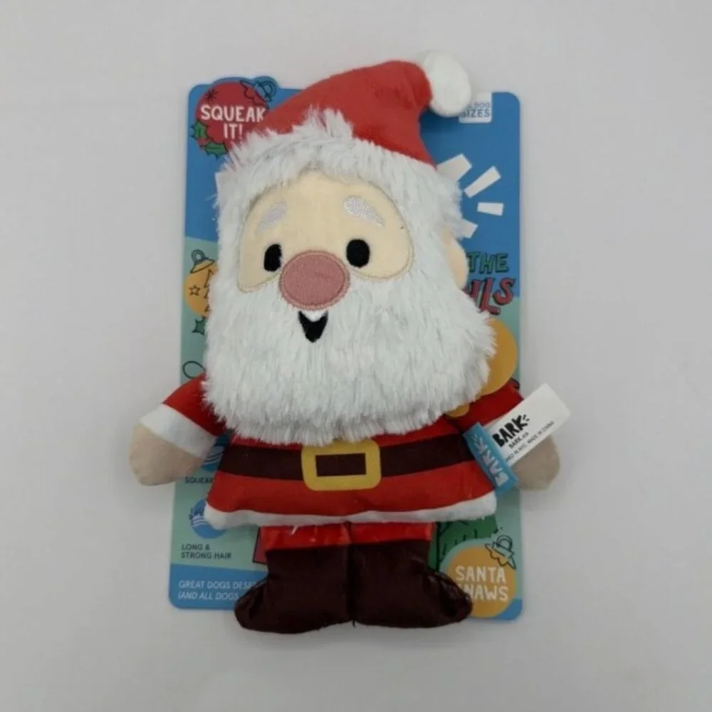 Bark Deck The Howls Santa Gnaws Squeaker Dog Toy